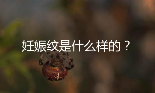妊娠纹是什么样的？